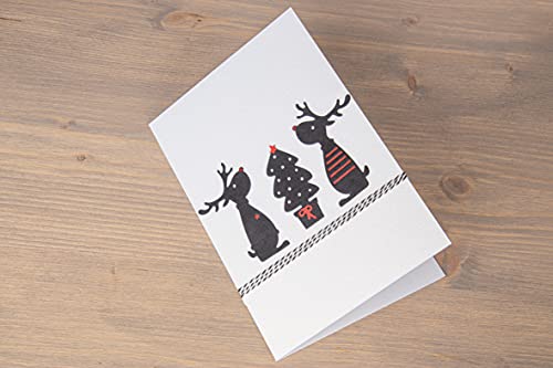 Rayher Set of 4 Metal Cutting Dies with Reindeer and Fir Tree Design - Image 4