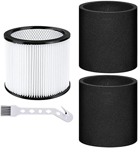 SCREENTRONICS Replacement Filter Kit For Shop-Vac – Fits 5-Gallon & Larger Wet/Dry Vacs (Filter + Foam + Lid)