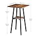 HOOBRO Bar Table, 2-Tier High Top Pub Table, Counter Height Table with Storage, Small Kitchen Dining Table, 36.6