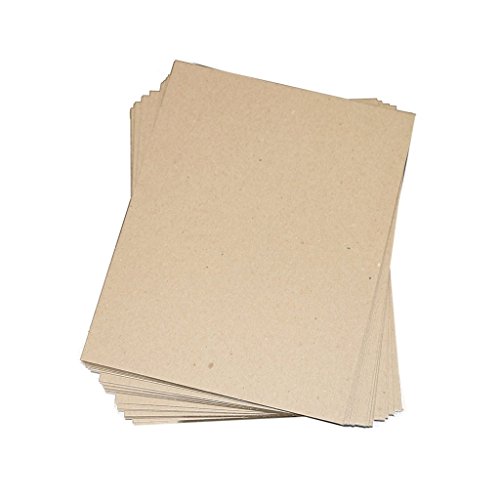25 Pack 8.5x11 50pt (Point) Chipboard Pads Scrapbooking Sheets