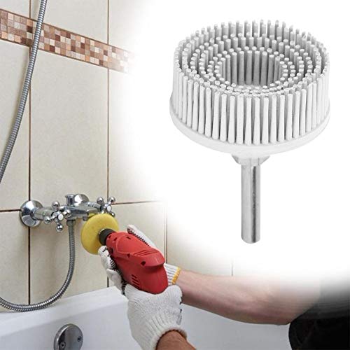 Gummi-Schmirgel-Bohrbürste, Roloc-Gummi, 3 M Roloc-Halter, 2-Zoll-Elektrobohrer-Scheibenbürste, Schmirgel-Gummi-Schleifbürste, Entgratungs-, Polier- und Polierbürste, Grün (Weiss)