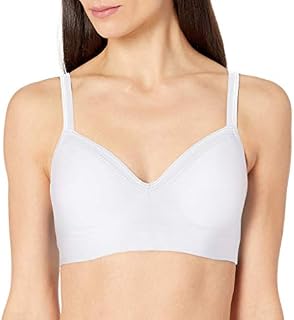 Hanes Women's Comfort Evolution Lace Wirefree Bra, White, Large