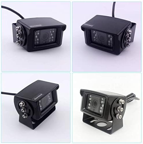 Miniatura 6 de Monitor de 7 pulgadas 1080P Sistema de cámara de visión trasera con cable, grabadora DVR, compatible con tarjeta SD de 256 GB, entrada de 4 canales,