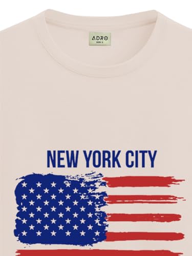 Image of ADRO Men's 100% Cotton Regular Fit T-Shirt