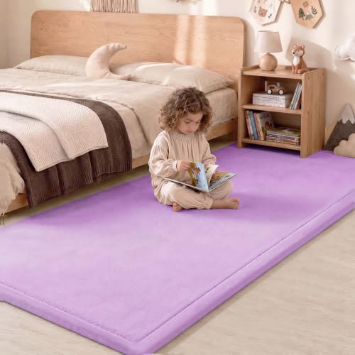 1.3" Thick Baby Play Mat for Floor,28x72 Bedside Rugs, Non-Slip