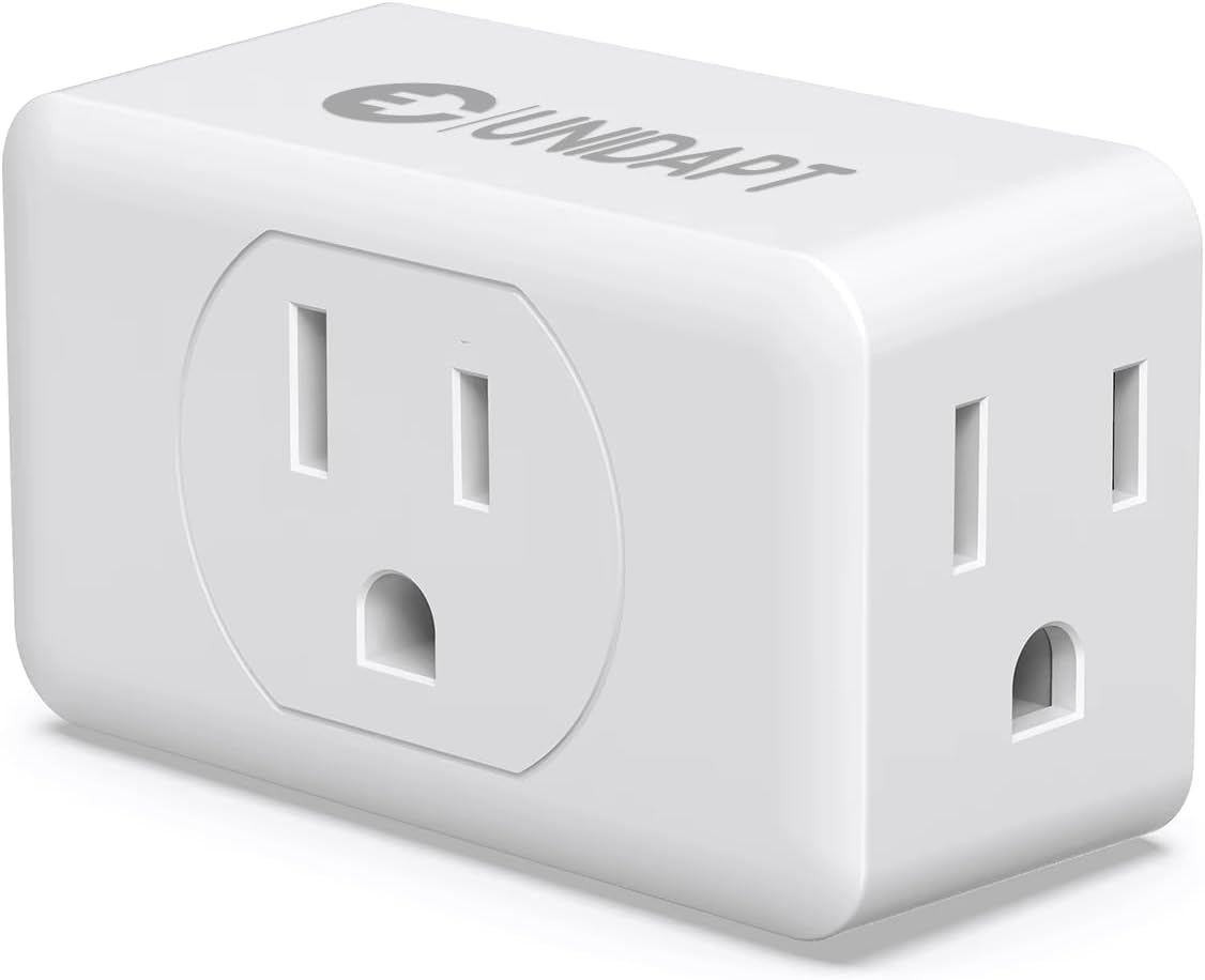 Unidapt Multi Plug Outlet Extender - 3 Way Wall Outlet Splitter, Cruise Ship Approved Power Adapter, Compact Travel Plug Expander for Home, Office,