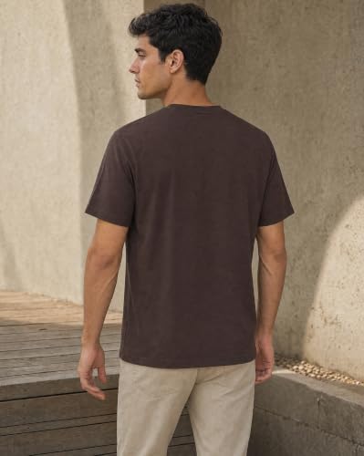 Image of Nobero 100% Cotton T Shirts for Men Stylish | Regular Fit | Graphic Printed T Shirts for Men 180 GSM Combed Cotton | Round Neck Half Sleeve