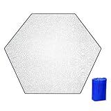 Esterilla de Espuma Aluminio Aislante for Camping, Resistente a la Humedad y al Agua for Picnic Manta térmica de Aluminio(Color 3)