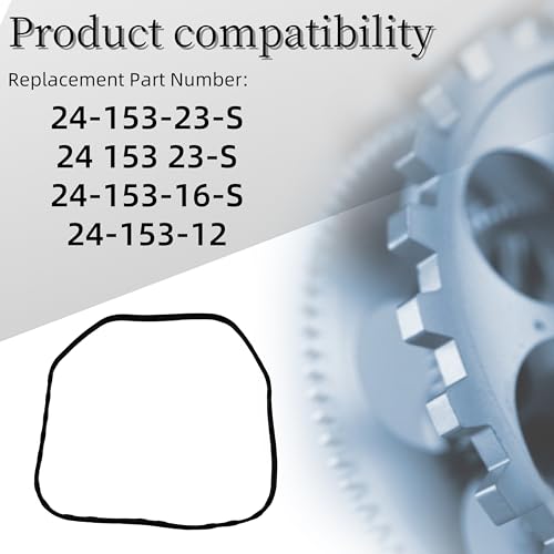 Image of Valve Cover Seal Gasket,Compatible with Kohler CH18,CH22-66557,CH18-62654,CH22 Mower Replace 24-153-23-S, 24 153 23-S, 24-153-16-S,24-153-12 (2pcs, Black)
