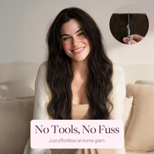 Image of GOO GOO Tape In Weft Hair Extensions, Invisible Genius Weft Home DIY