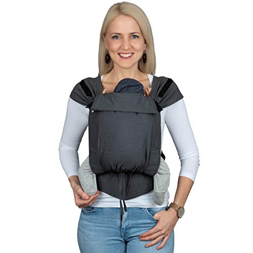 Hoppediz Babydrager Primeo, voor pasgeborenen vanaf de geboorte, buikdrager, rugdrager, 100% biologisch katoen… - Image 5