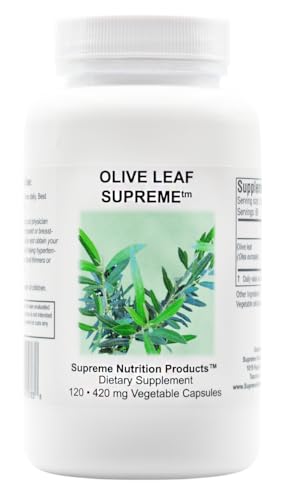 Supreme Nutrition Olive Leaf Supreme, 120 Pure Olive Leaf Vegetarian Capsules