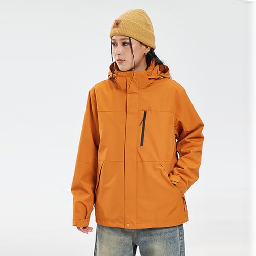Women Men Rain Jacket Windproof Waterproof Outdoor Jacket Shell Hooded Raincoat Interchange Jacket SNC5T469T2
