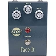 Phaser pedal from the Danish company STOY Very dynamic Soft click footswitch Requires DC9V/12mA power supply – not included