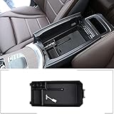 Farbe: Schwarz DIYUCAR Auto-Armlehnenkonsole, zentrale Aufbewahrungsbox für Benz C-Klasse W204 W205 2008-2020, Innenzubehör für GLC-Klasse 2016-2020, Armlehnenbox, Verstauen, Ordnung