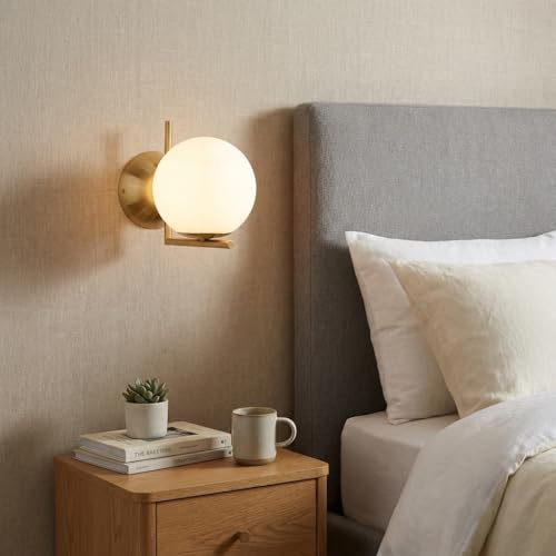 Aplique de pared ATOM iluminación interior para salones elegantes con esfera E27 5