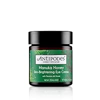 Antipodes Manuka Honey Skin Brightening Eye Cream For Dark Circles Under Eyes – Manuka Honey Cream to Target Blemishes & Puffy Eyes – Blemished Skin, Oily Skin & Acne Prone Skin – 30ml, 30 ml