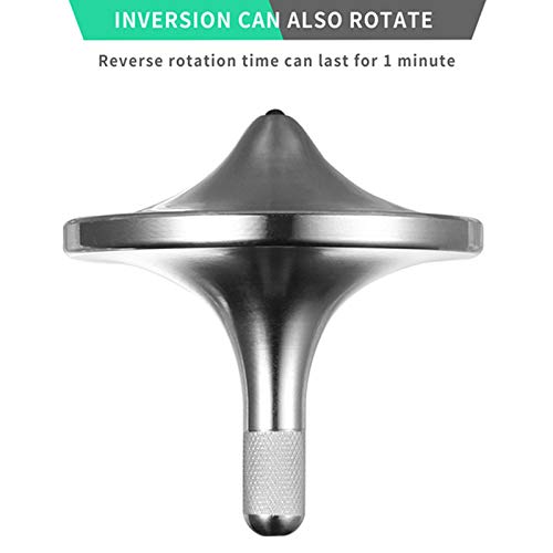 Image of Stainless Steel Spinning Top,Exquisite EDC Fidget Toy (Silver, M)