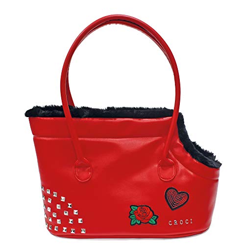 Croci Borsa per Cani Borsa Perky Red 49X23X31 Cm