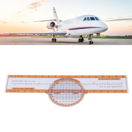 Computadora de vuelo plástica con regleta giratoria naranja miniatura 5