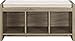 Ameriwood Home Penelope Entryway Storage Bench with Cushion, Distressed Gray Oak