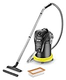 Krcher Aspirador en seco y de ceniza AD 3 1200W, 220-240V, 50/60 Hz, tambor, sin bolsa, negro y amarillo