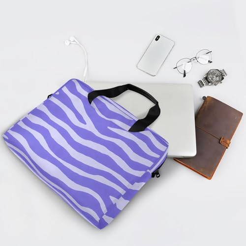 Funda de portátil ALAZA con estampado cebra morado claro miniatura 7