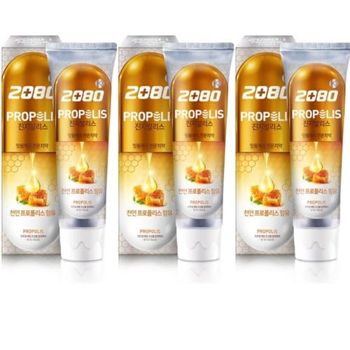 Propolis Toothpaste 150g x 3 Pack - Korean Toothpaste for Daily Oral - Fresh & Clean Feeling with Resin-Like Material by Bees - Cost-Effective for Long-Term Use Tooth Paste