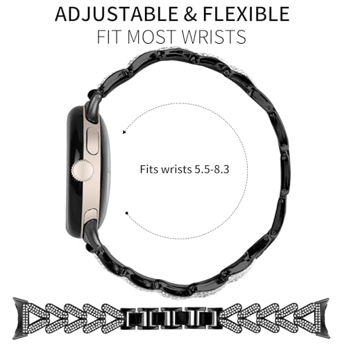 Correa metálica para Google Pixel Watch 41mm negra miniatura 2