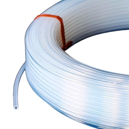 flexiable rubber 3D Printer 50 meter 2mm x 4mm Clear PTFE Tube Pipe For 1.75mm Filament 3D Printer Printing drain elastic (Size : 10Meter)