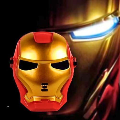 Image of Wanna Party Superhero Mask for Kids, Superhero Costume Accessories, Superhero Toys for Boys,Superhero Party Props,Birthday Return Gift (Superhero Ironmann FaceMask)
