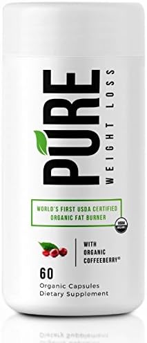 Pure Weight Loss- Organic Vegan and 100% Natual Fat Burner and Diet Aid- Clean Effective and Powerful Gluten Free, NonGMO and Keto Friendly