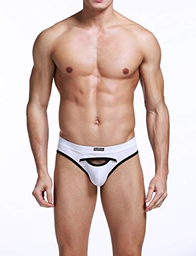 Men's Cotton Sexy Open Fly Comfort Underwear Pouch Jockstraps2