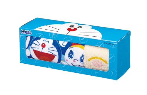 日繊商工 ドラえもんタオル タオルセット(フェイスタオル、タオルチーフ各1枚)イエロー 『ドラえもんプチギフト』 DR-07152