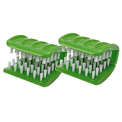 Scrub Brush (2 Pack), Double Sided Kitchen Scrubbing Brush, Easy Grip Dish Brush