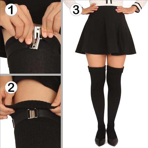 Thigh Garter Belt for Women Adjustable Plus Size Garter Strap for Thigh High Socks4