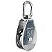 DasMarine 3 Pack Single Pulley Block in 304 Stainless Steel Crane Swivel Hook Single Pulley Roller Loading (M50)
