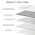 STICKGOO 100-Pieces Peel and Stick Backsplash, 3" x 6" PVC Wall Tile, Marble White Stick on Backsplash for Kitchen/Bathroom/Fireplace