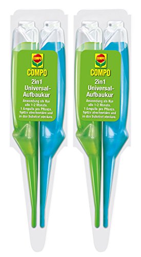 Oleander Hof® Spar Set: 2x Compo 2 in 1 Universal Aufbau, 2 x 15 ml + Free Oleander Yard Flyer
