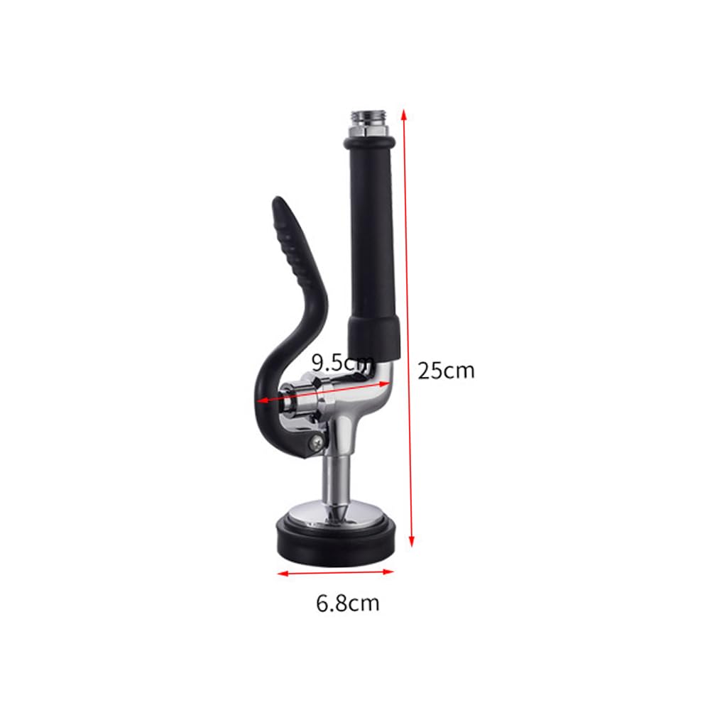 Pommeau de douche pour robinet de cuisine professionnel, douchette pivotante multifonction haute pression avec finition chromée, accessoires pour lave-vaisselle