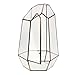Produktbild Irreguläre Mini Glas Terrarium Geometrisches Glas Sukkulente Pflanzen Pflanzgefäß Deko - 16 x 16 x 25cm