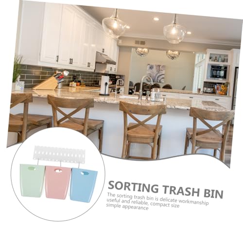 Caneca de basura reciclable pequeña para cocina y pared miniatura 3