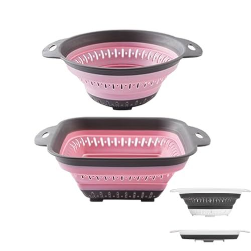Collapsible Colander and Strainer,Silicone Strainer Colanders & Food Strainers,for Vegetable