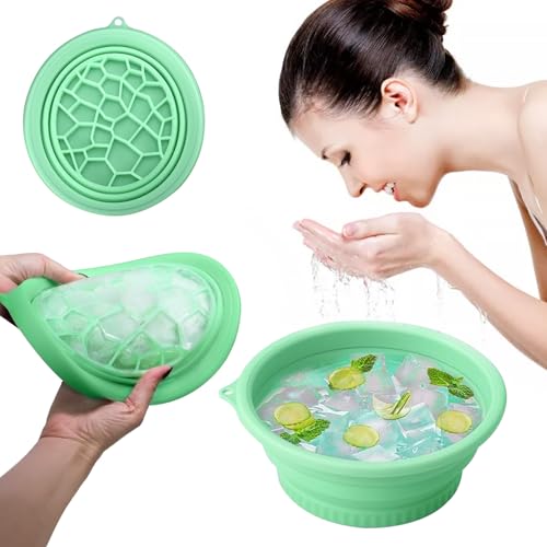 Face Bowl for Ice with Built-In Icetray