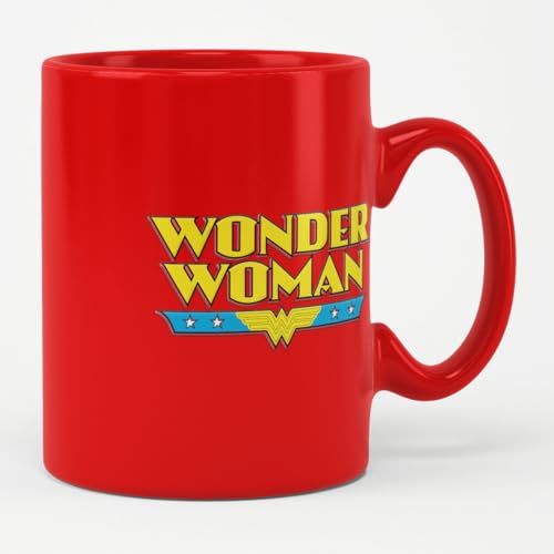 Wonder Woman Licenciado oficialmente Logo Taza cerámica de café (Rojo)