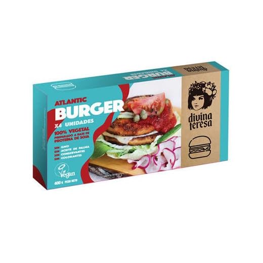 Divina Teresa Hamburguesa Atlántica 400g| VEGANO | Congelado