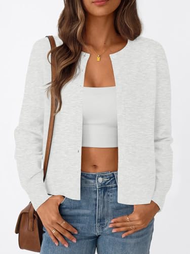 Image of Trendy Queen Lightweight Cardigan Sweaters for Women 2026 | Soft Knit Button-Down, Classic Fit Open-Front Layering Piece for Fall, Winter & Office Wear