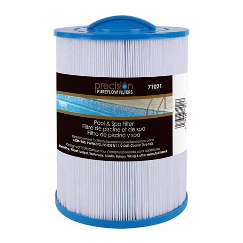 PRECISION PUREFLOW Pool & Spa Filter, Replacement for PWW50P3, 6CH-940, FC-0359, 1.5” SAE Coarse Thread, Designed to Fit Pleatco, Filbur, Unicel, Waterway, Alladin, Baleen & Viking, 1 Pool Filter by PRECISION PUREFLOW - Used condition - US$11.36