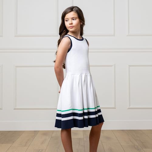 Image of Hope & Henry Girls' Milano Tipped Sweater Dress