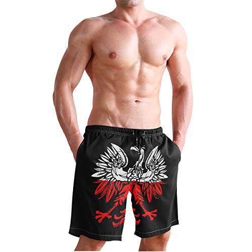Men's Quick Dry Swim Trunks with Pockets Missouri Flag Beach Board Shorts Bathing Suits4